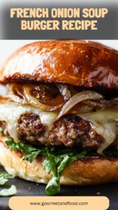 French Onion Soup Burger Recipe – Gourmet And Food