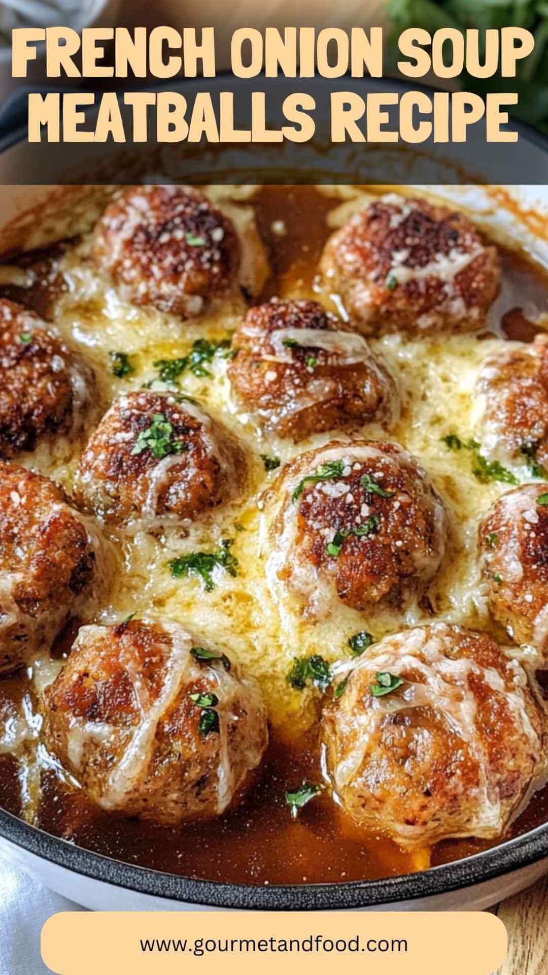 French Onion Soup Meatballs Recipe - Gourmet And Food