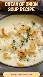 Cream Of Onion Soup Recipe – Gourmet And Food