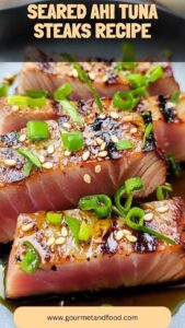 Seared Ahi Tuna Steaks Recipe – Gourmet And Food
