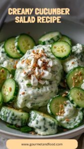 Creamy Cucumber Salad Recipe – Gourmet And Food