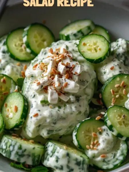 Creamy Cucumber Salad Recipe