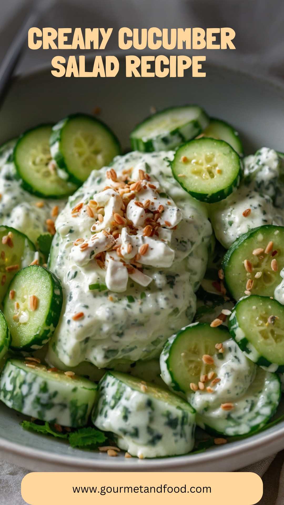 Creamy Cucumber Salad Recipe