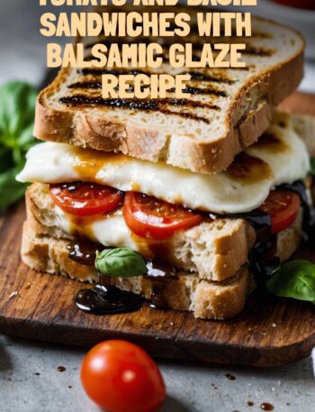 How To Make Fresh Mozzarella Tomato And Basil Sandwiches With Balsamic Glaze Recipe - Gourmet And Food