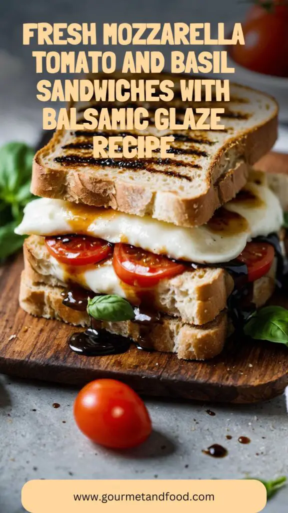 How To Make Fresh Mozzarella Tomato And Basil Sandwiches With Balsamic Glaze Recipe