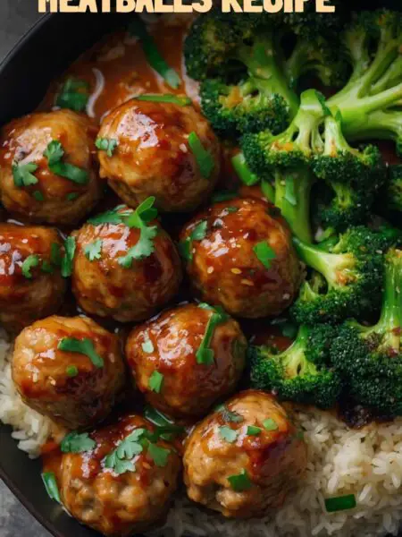 Asian Chicken Meatballs Recipe