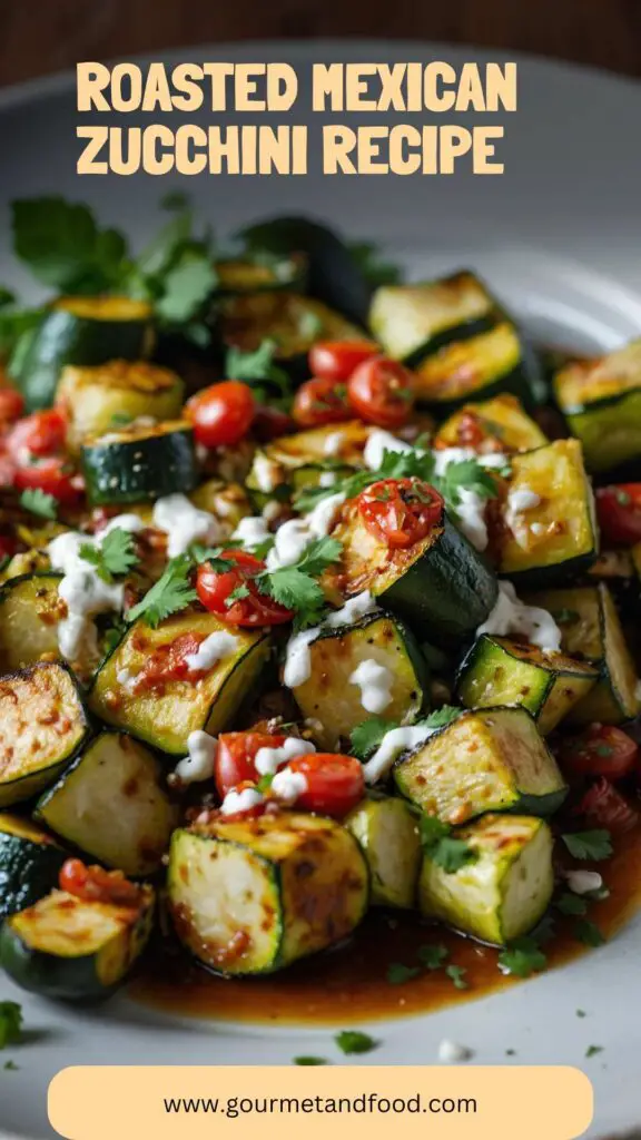 Roasted Mexican Zucchini Recipe 