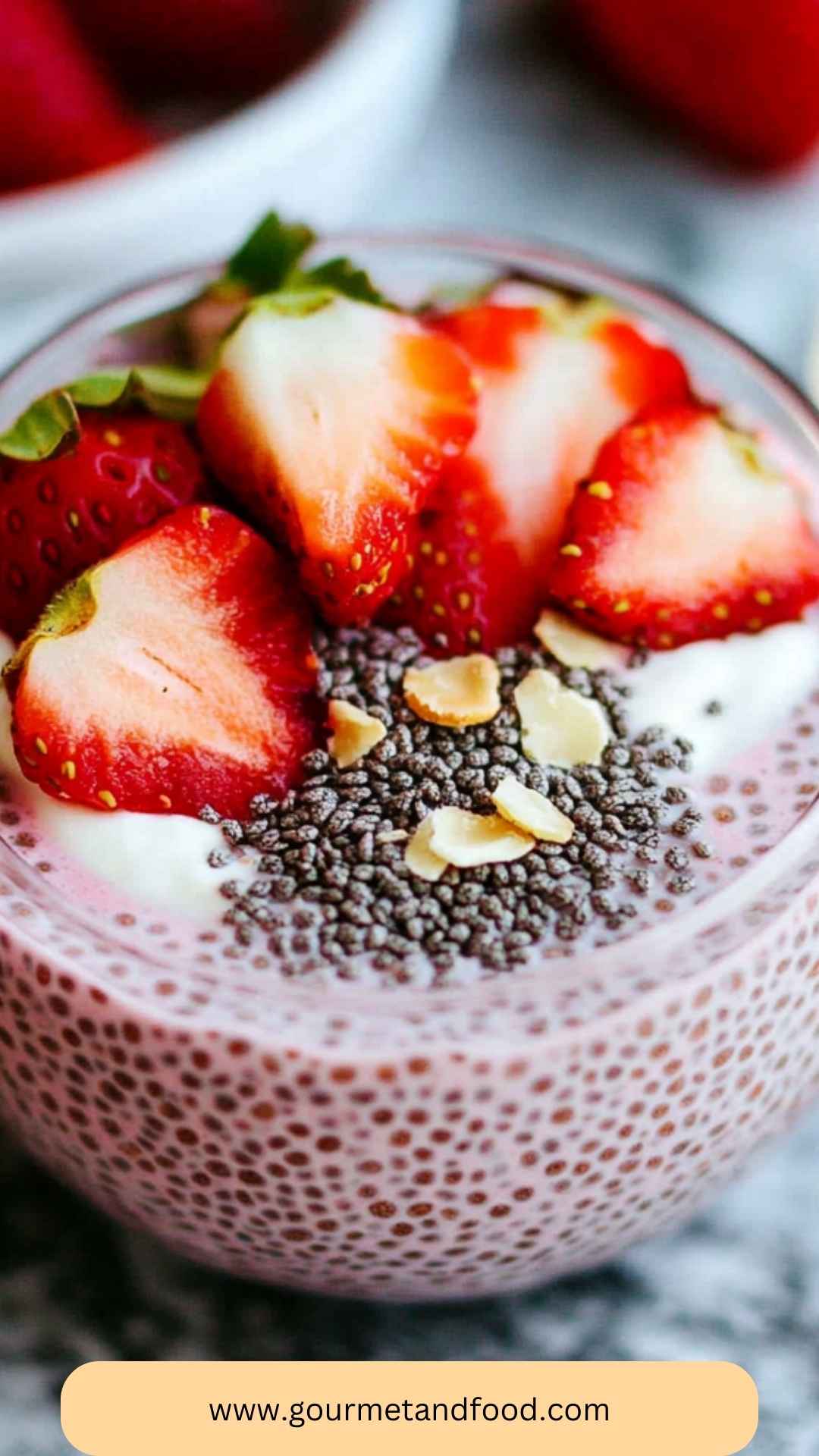 Strawberry Chia Seed Copycat Pudding