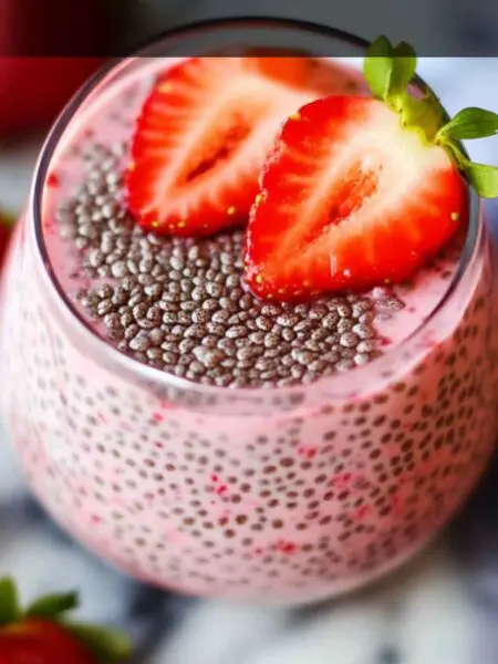 Strawberry Chia Seed Pudding