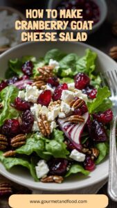 How To Make Cranberry Goat Cheese Salad – Gourmet And Food