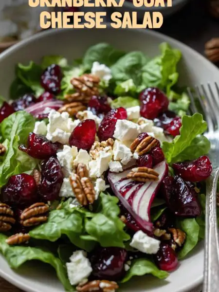 How To Make Cranberry Goat Cheese Salad