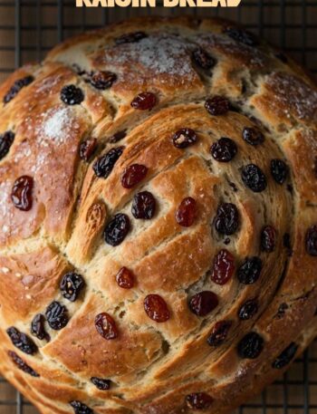 No Knead Cinnamon Raisin Bread