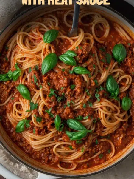 One Pot Spaghetti with Meat Sauce Recipe