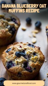 Banana Blueberry Oat Muffins Recipe – Gourmet And Food