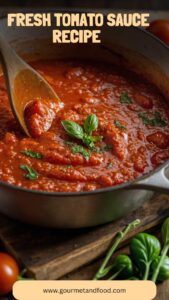 Fresh Tomato Sauce Recipe – Gourmet And Food