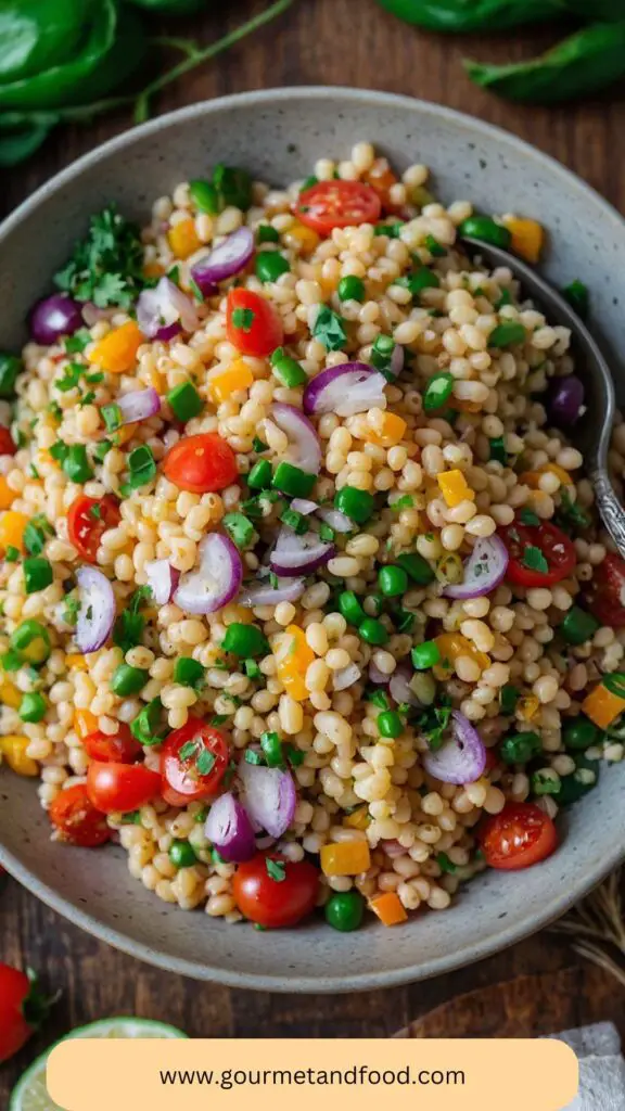How to make Israeli Couscous Salad