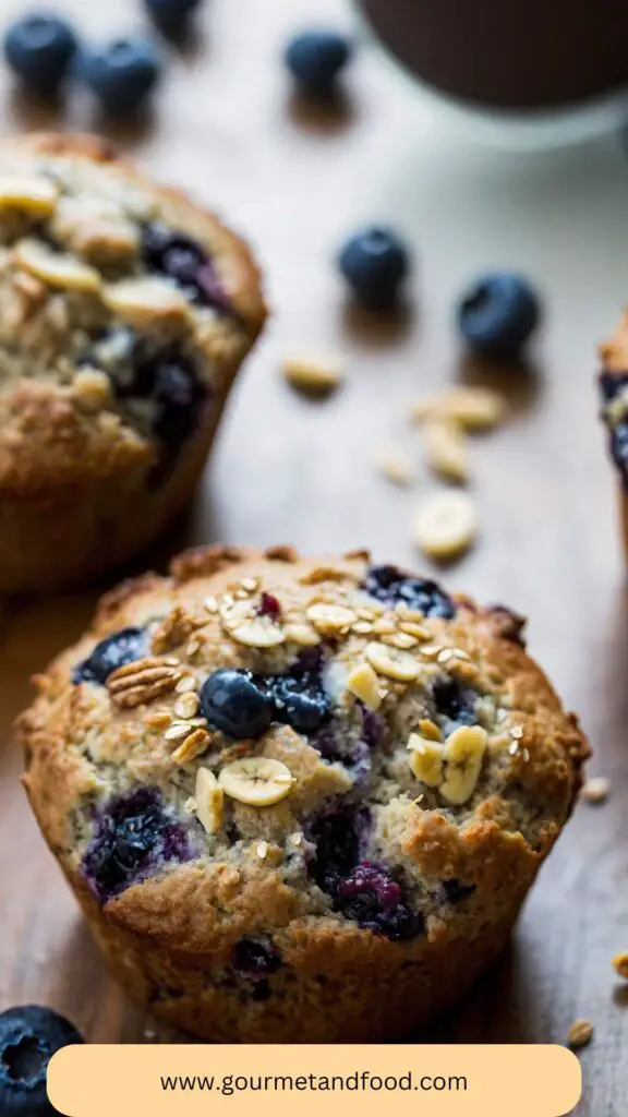 How to make Banana Blueberry Oat Muffins Recipe