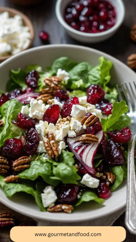 How to make How To Make Cranberry Goat Cheese Salad