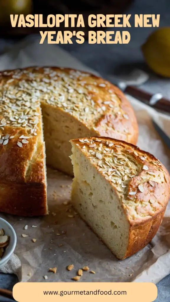 Vasilopita Greek New Year's Bread