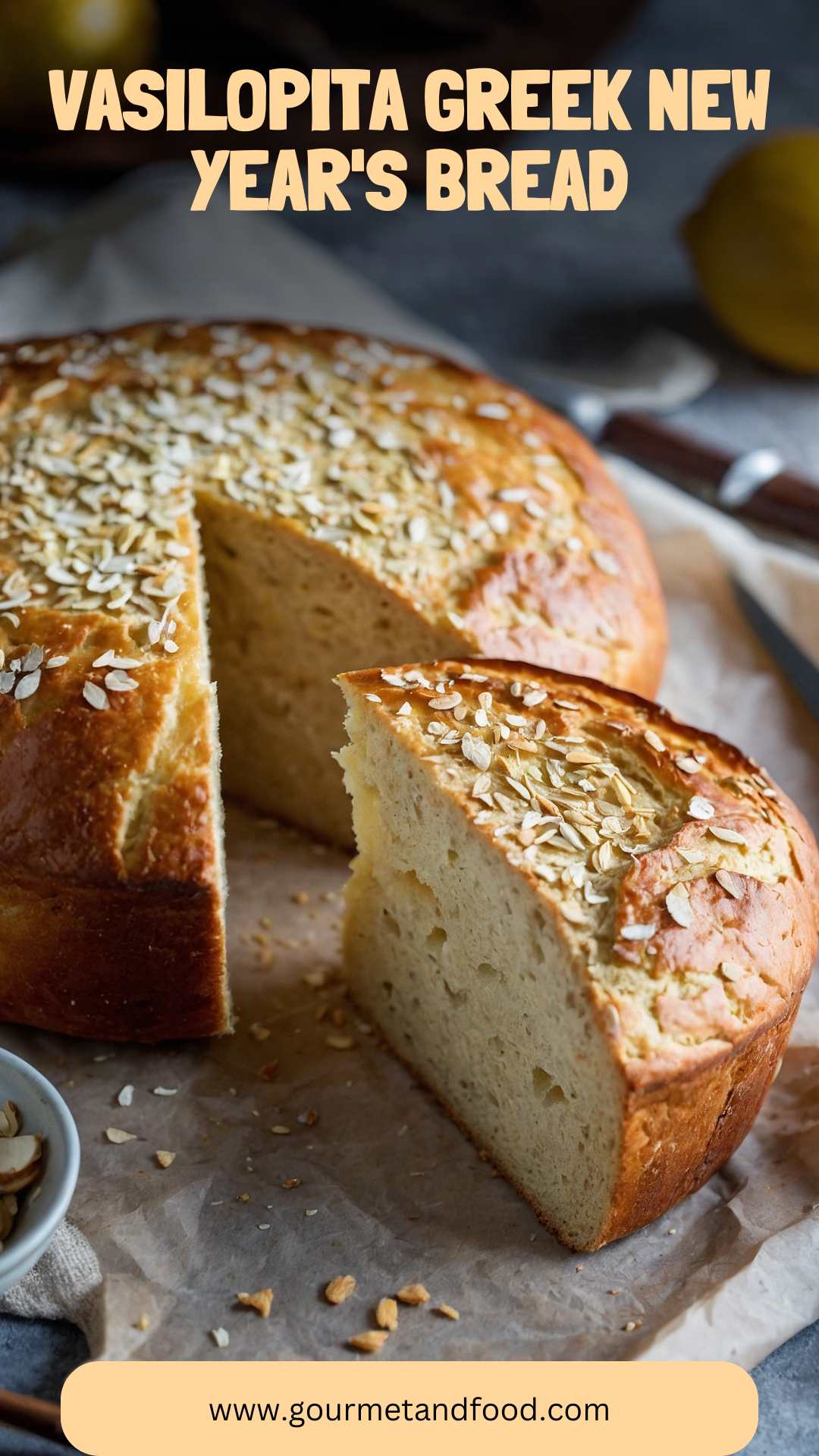 Vasilopita Greek New Year's Bread