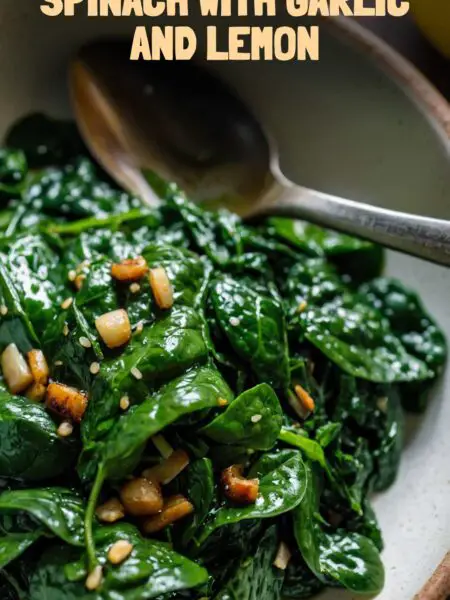 5-Minute Sautéed Spinach with Garlic and Lemon