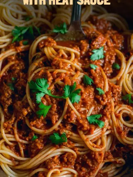 One Pot Spaghetti with Meat Sauce