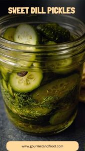 Sweet Dill Pickles – Gourmet And Food
