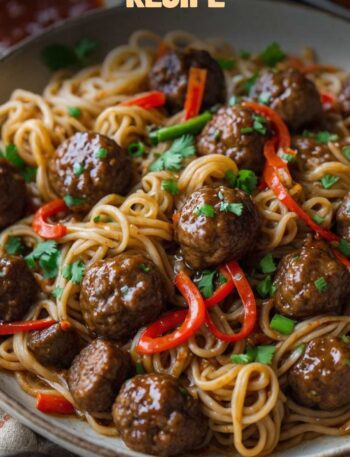 Lo Mein Meatballs Recipe
