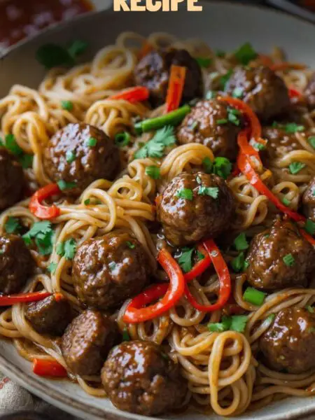Lo Mein Meatballs Recipe
