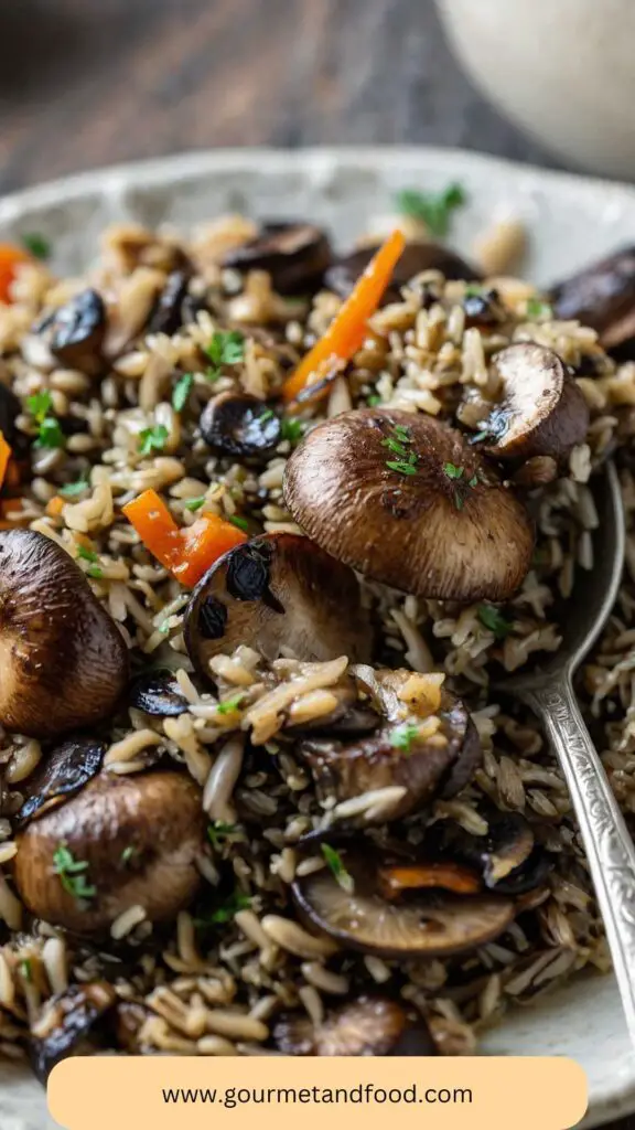 Mushroom Wild Rice Pilaf