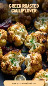 Greek Roasted Cauliflower – Gourmet And Food
