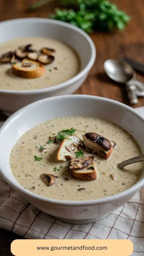 How to make Mushroom Brie Soup Recipe
