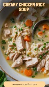 Creamy Chicken Rice Soup – Gourmet And Food