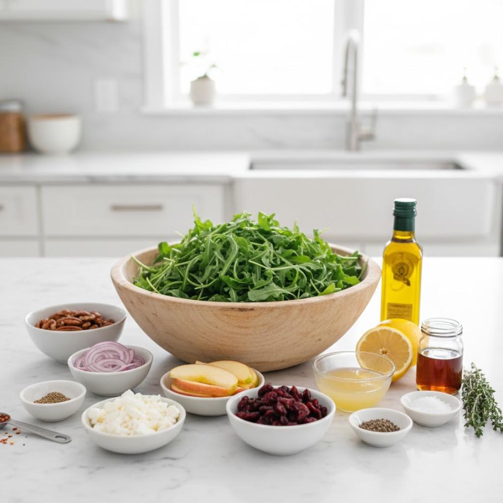 Ingredients You'll Need to Make This Arugula Salad with Apples