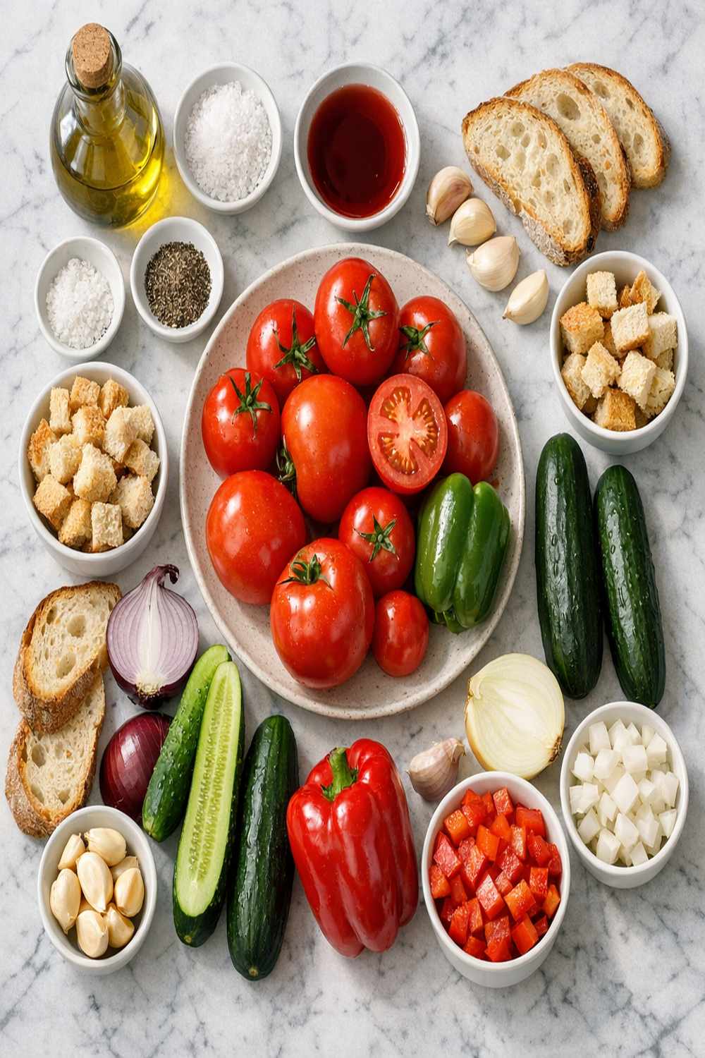 Authentic Gazpacho Recipe ingredients